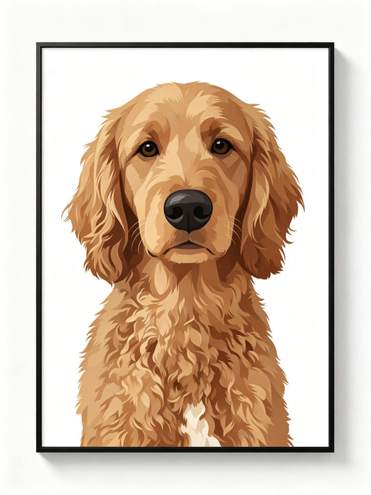 HalosPet® Custom Modern Pet Portrait