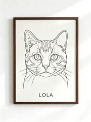 HalosPet® Custom Line Drawing Pet Portrait